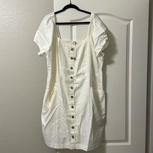 Madewell 22W NWT white dress